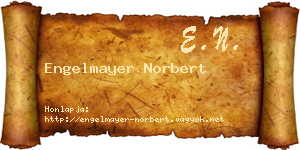 Engelmayer Norbert névjegykártya